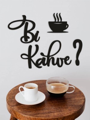 Hobilinka Bi Kahve? – Ahşap Duvar Dekoru