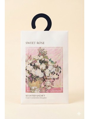 Hobilinka Sonx Gül  Dolap ve Çekmece Kokusu –1 Adet Askılı Koku Poşeti,  Uzun Ömürlü Koku