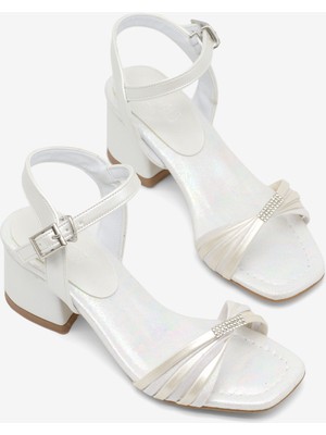 Tonny Black Kız Çocuk Sedef Poli Taban Taş Detaylı Topuklu Ayakkabı