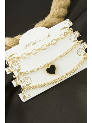 İlk El Grup Ieg™ Kalp Zincir Bileklik 3 Adet