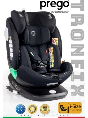 Prego Tronfix I Size Oto Koltuğu Q9004 Siyah Isofix Özellikli Güvenli Taşıma