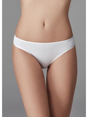 Dagi Kadın 3'Lü Slip Beyaz %95 Pamuklu Yumuşak Dokulu Rahat Külot Seti