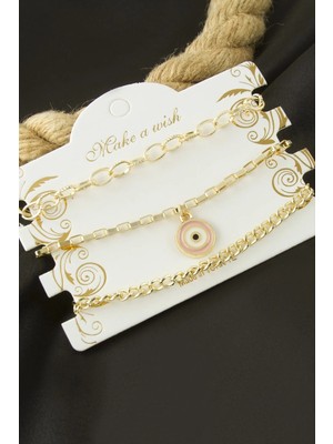 Lowell Home Ieg Nazar Zincir Bileklik 3 Adet LWLBJT-RSIEG327