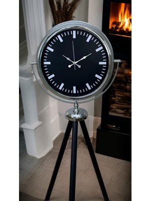 Hobilinka Krom Prime Modern Tripod Ayaklı Saat