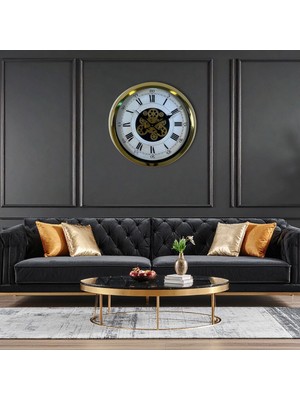 Hobilinka Aurelius Gold 60 cm Çarklı Duvar Saati