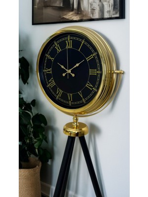 Hobilinka Ihtişam Gold Tripod Ayaklı Saat