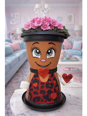 Hobilinka Leo Hanım Dekoratif Saksı 1,7 Litre