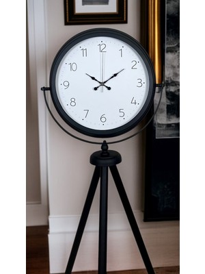 Hobilinka Pure Black Tripod Ayaklı Saat