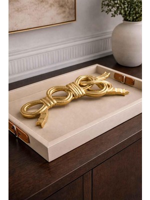 Rossev Dekoratif Kurdele Obje Gold
