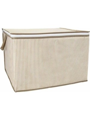 TE Dükkan Buğz Mini Boy Hurç Çok Amaçlı Düzenleyici Saklama Kutusu 40X30X45 cm (5 Adet) ( Buğz )