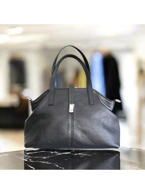 Valvic Hakiki Deri  Modern Klasik Kadın Çantası