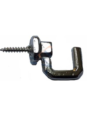 Hobilinka Vidalı Kanca, Askı Büyük - 15X23MM, Nikel - 100 Adet