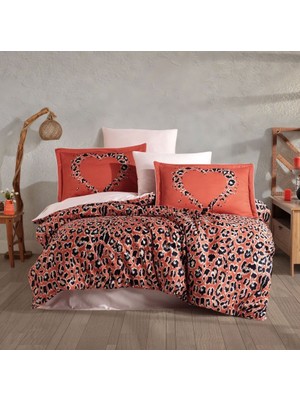 Decostyle Çift Kişilik Saten Nev Aura Koral