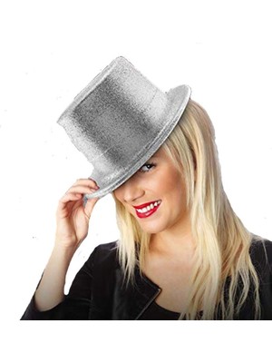 Hobilinka Plastik Parti Şapkası Gümüş Siml