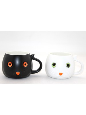 Hobilinka Porselen Kedili Kupa Bardak