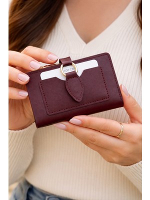 Kadın Cüzdan Bordo Bayan Cüzdan