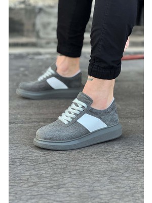 Decostyle Gri Süet Erkek Casual Ayakkabı