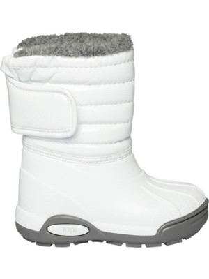Igor Topo Ski Charol Blanco Çocuk Yağmur Kar Çizmesi Beyaz PVC Malzeme Kaymaz Taban W10168-001