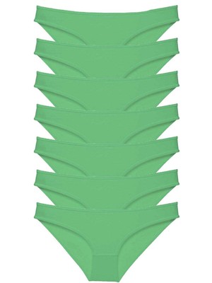 Hobilinka 7 Adet Süper Eko Set Likralı Kadın Slip Külot Yeşil