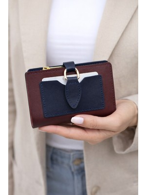 womancraft Kadın Cüzdan Aksesuar %100 Suni Deri Yatay Tipi Şık Tasarım Bozuk Para Cebi