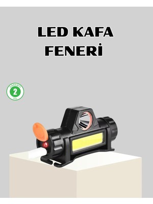 Hobilinka Kamp ve Doğa Için Şarjlı LED Baş Feneri – Mıknatıslı, Su Geçirmez