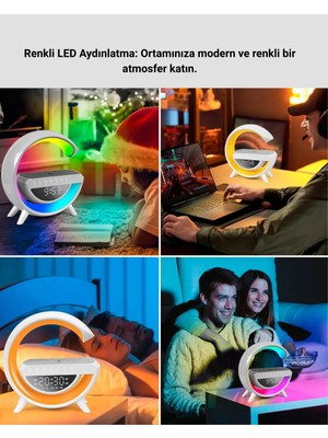 Hobilinka 13 Renk Seçenekli Kablosuz Şarj Cihazlı LED Lamba