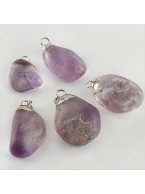 Hobilinka Amatist Doğaltaş Kolye Ucu