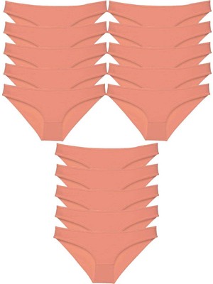 Hobilinka 15 Adet Süper Eko Set Likralı Kadın Slip Külot Pudra