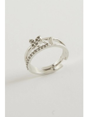 Hobilinka Kelebek Zirkon Taşlı Yüzük