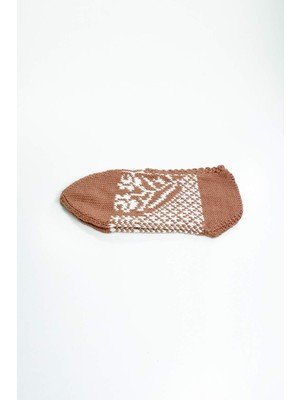 Hobilinka 2 Çift El Örgüsü Kışlık Şık Kadın Yün Patik Set 9