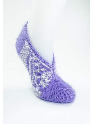 Hobilinka El Örgüsü Kışlık Şık Kadın Yün Patik D2