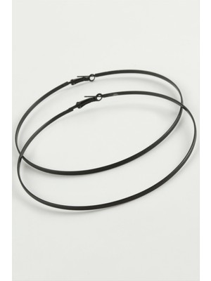 Hobilinka Noktalı Metal Halka Küpe 8-9-10 cm