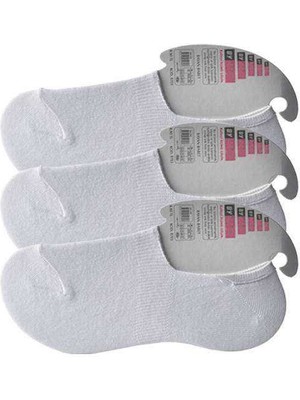 Hobilinka Beyaz Kadın Babet Çorap 3 Çift