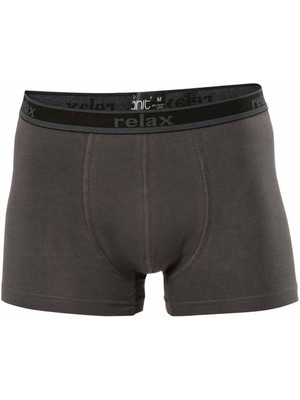 Hobilinka Relax Pamuklu Esnek Erkek Boxer Füme - 1268A