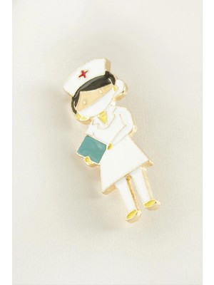 Hobilinka Hemşire Mineli Broş