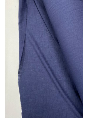 Hobilinka Keten Kumaş - Organik Kumaş - Perde Kumaşı - Ince Keten - Kıyafet Için Kumaş Örtü Lacivert