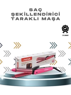 Hobilinka Ergonomik Tasarımlı Fön ve Maşa Uyumlu Saç Şekillendirici Maşa
