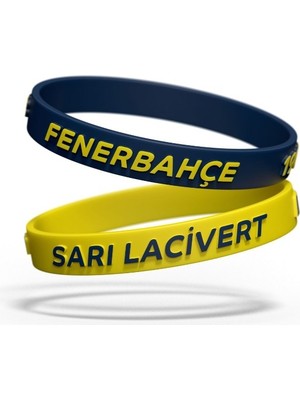 Fenerbahçe Lisanslı Lacivert Fb Bileklik Silikon Malzemeden Çocuk İçin XS-S Ölçü