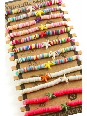 Hobilinka Deniz Yıldızı Fimo Boncuk Bileklik