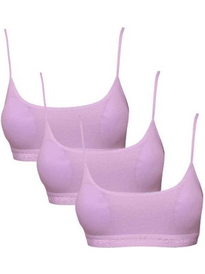Hobilinka Pedli Ip Askılı Pembe Büstiyer 3 Adet