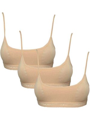 Hobilinka Pedli Ip Askılı Ten Rengi Büstiyer 3 Adet