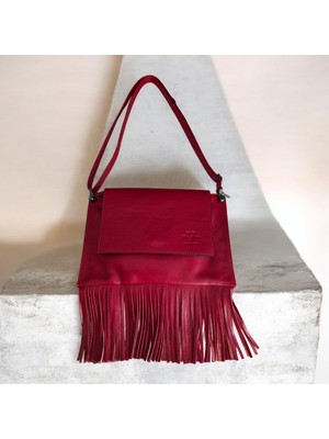 Valvıc Hakiki Deri Püsküllü Genç Kız Çanta