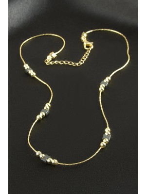 Hobilinka Hematit Zincir Kolye