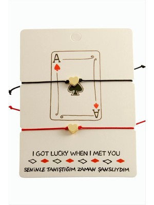 Hobilinka Kalp Ip Bileklik 2 Adet