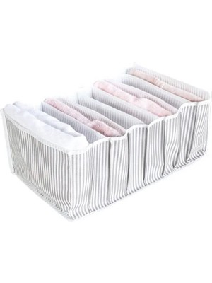 Hobilinka Çizgili Akordiyon Organizer L Boy 24X37X18 cm ROYALEKS-EV354