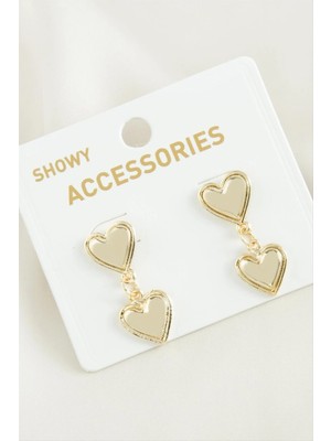 Hobilinka Kalp Trend Metal Küpe