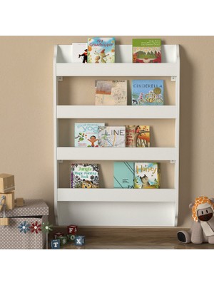 Dekorister Exclusive Drama Montessori Kitaplık Beyaz