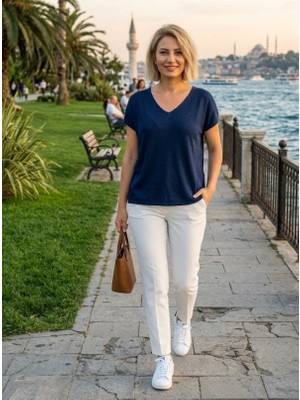 Genel Merserize V Yaka Bluz