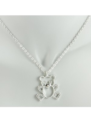 Hobilinka Ayıcık Zirkon Taşlı Trend Kolye