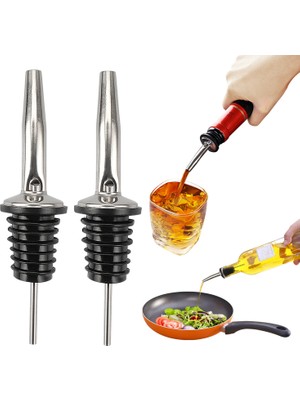 Hobilinka Şişe Ucu Servis Aparatı Damlalık Yağdanlık Şişe Tıpa Sürekli Akışlı Hava Delikli (72)